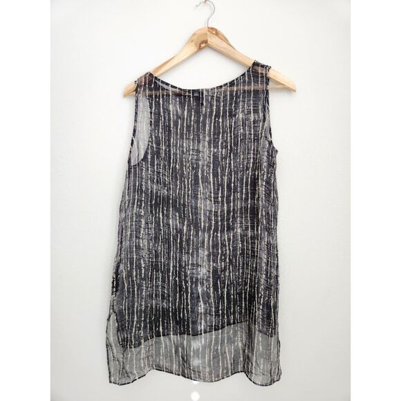 Eileen Fisher Petite 100% Silk Sleeveless Tunic Tank Top | Size S/P - Picture 6 of 8